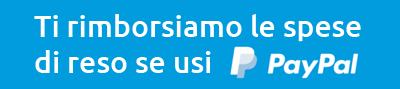 Ti rimborsiamo le spese di reso se usi PayPal