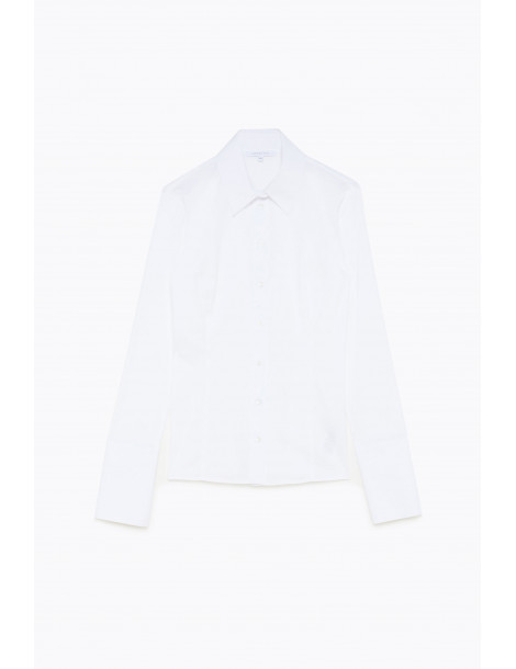Patrizia Pepe - CAMICIA DONNA A MANICHE LUNGHE SLIM FIT IN POPELINE STRETCH CC0356 A01