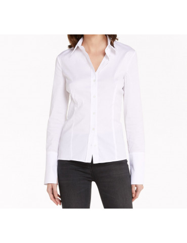 Patrizia Pepe - CAMICIA DONNA A MANICHE LUNGHE SLIM FIT IN POPELINE STRETCH CC0356 A01