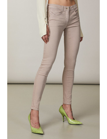 Patrizia Pepe - JEANS DONNA 5 TASCHE SKINNY IN CANVAS DI COTONE STRETCH CP1186 DS04