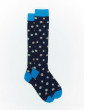 Long socks for men Gallo light cotton blue English squirrel pattern AP513236