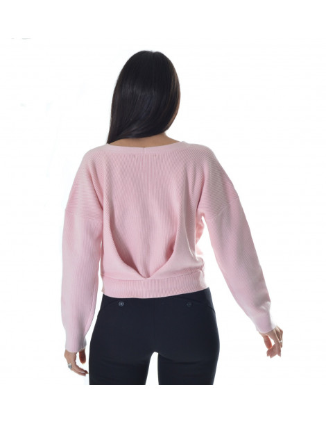 WHITE WISE - Cardigan corto con pietre Donna 1M458