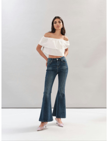 White Wise | JANIS-JEANS SUPERFLARE LOW WAIST - WW29370