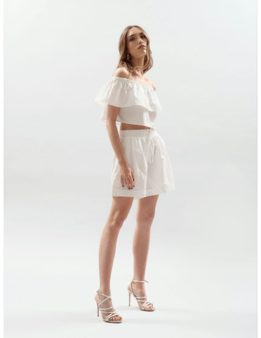 White Wise | SHORTS CON PINCES E COULISSE - WW29393