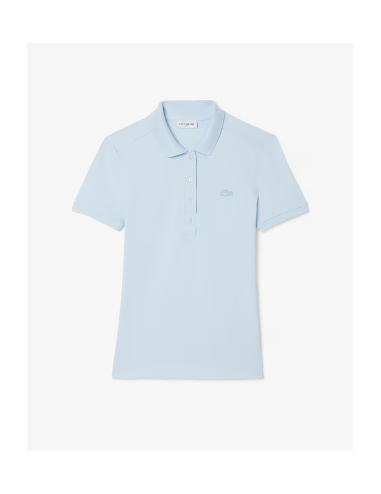 POLO IN PIQUÉ DI COTONE STRETCH LACOSTE DONNA LINEA SLIM FIT PF5462 P-E 2025 - Picture 7 of 8