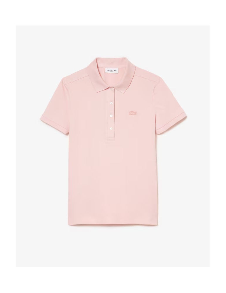 POLO IN PIQUÉ DI COTONE STRETCH LACOSTE DONNA LINEA SLIM FIT PF5462 P-E 2025 - Picture 8 of 8