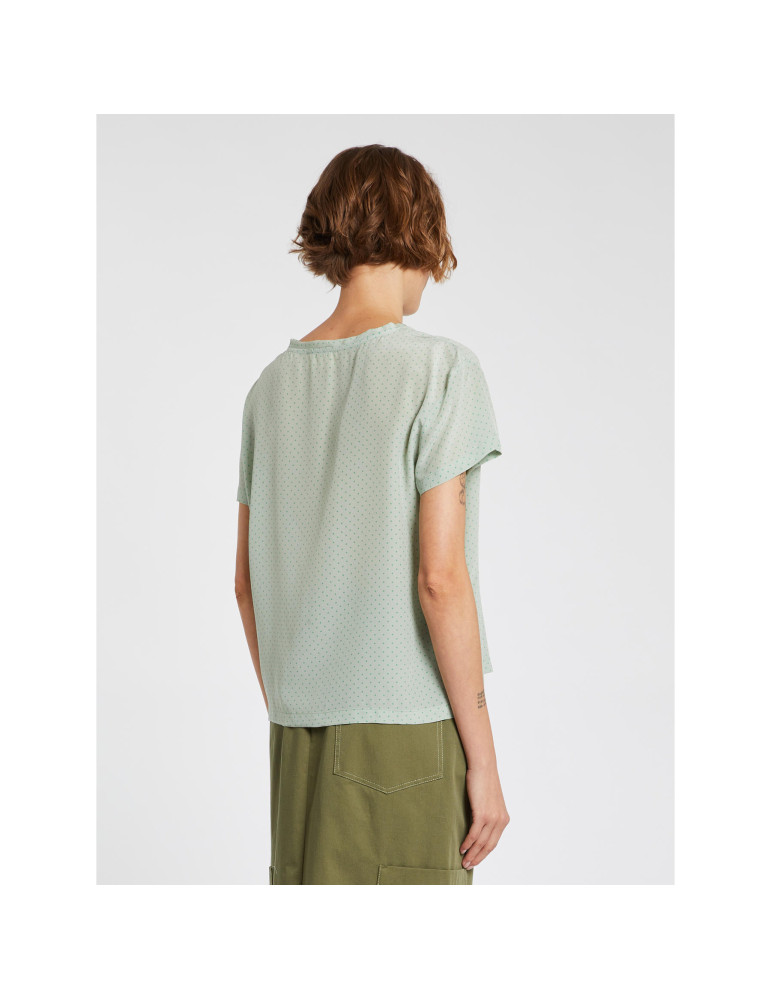 Iblues - Camicia Crepe de chine di seta stampato Donna Canoa - Imagen 5 de 6