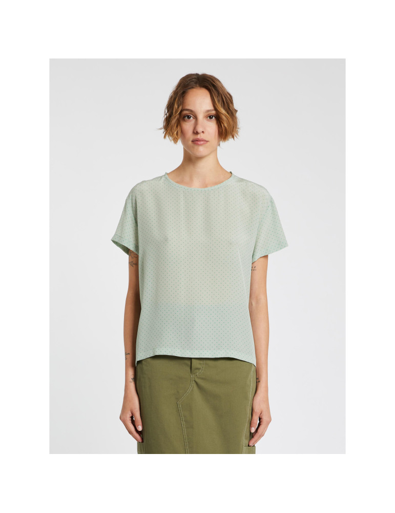 Iblues - Camicia Crepe de chine di seta stampato Donna Canoa - Imagen 6 de 6