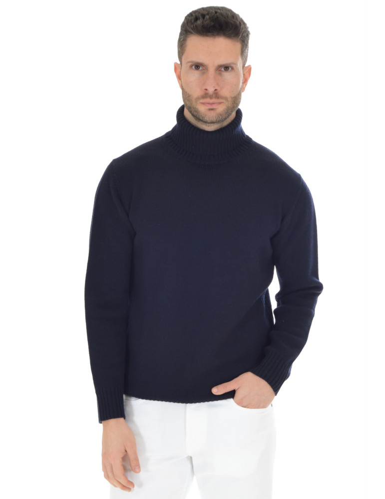 Kangra - Maglione Uomo 9104 dolcevita rasato in Lana merino - Imagen 5 de 5