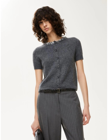 Iblues - Cardigan ricamato...