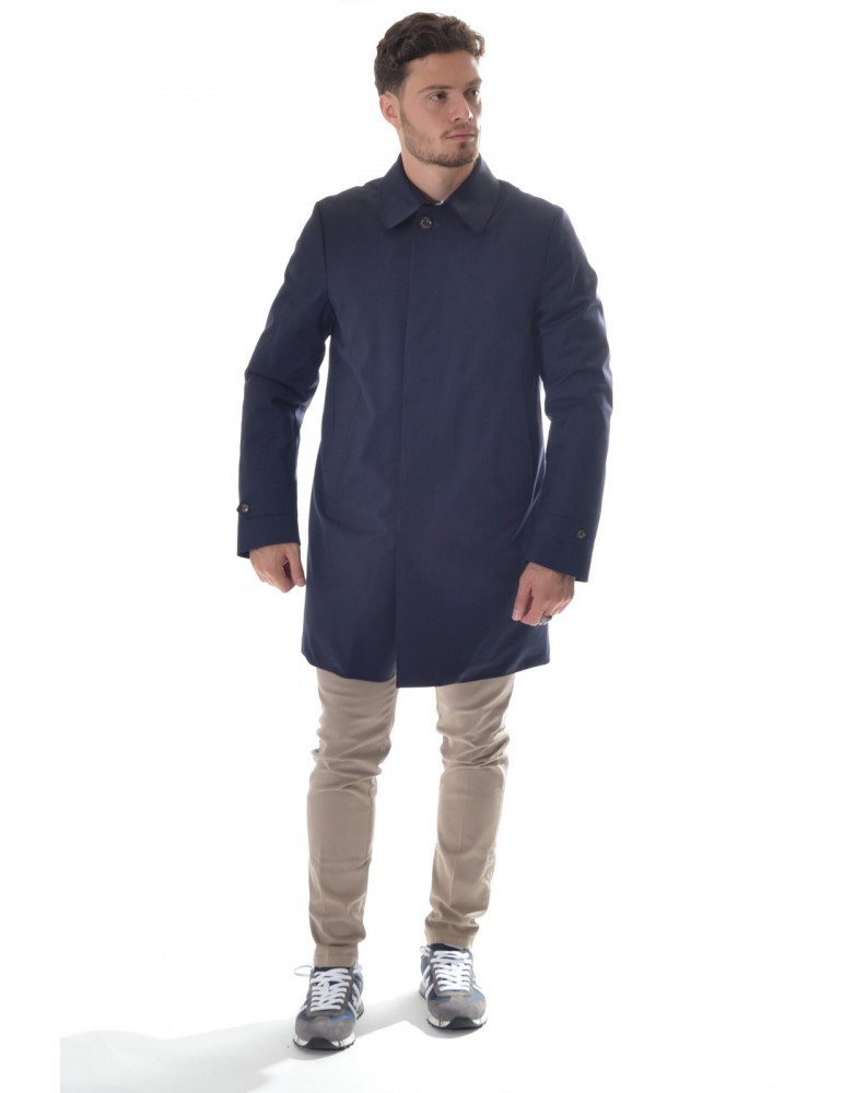 Montecore - Men's raincoat in heat-sealed wool and padded with Feather F01MUCX510T-126